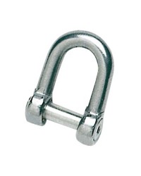 Manille droite inox à vis 6 pans - 10 mm