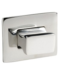 Pommeau rectangulaire ABS chromé + bague pour déclic 38.182.50