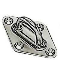 Pontet sur platine en losange inox 37x59
