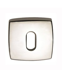 Rosace pour serrure - par paire 45x45 mm trou ovale