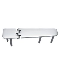 Charnière inox ouverture 95° avec goujons 141x29mm nœud renversé