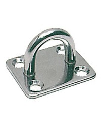 Pontet inox embase rectangulaire 40x50 mm - ø 8 mm