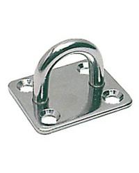 Pontet inox embase rectangulaire 48x60 mm - ø 10 mm
