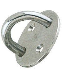 Pontet inox embase circulaire 40 mm - fil : ø6mm