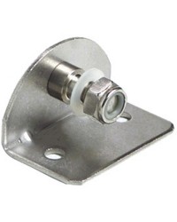Plaque inox avec pivot fileté 8mm interne