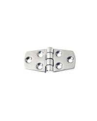 Charnière trapézoïdale symétrique inox 38x74mm