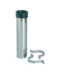 Porte-canne à paroi en inox ø42x229mm - à l'unité