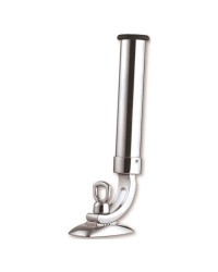 Porte-canne sur platine laiton chromé ø40x350mm