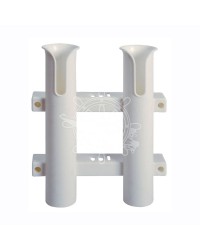 Porte-canne à PECHE ø44 fixe à paroi plastique 2 emplacements