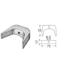 Anode en “U” pour pied 40/60 CV OEM 2504020