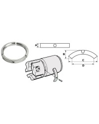 Kit ANODE Volvo SailDrive pour hélices 3 pales zinc OEM 3858399