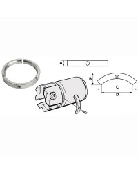 Anode aluminium pour hélice pieds Sail Drive 3 pales OEM 3858399