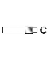 Anode zinc fileté 1/2'' Général Motors Ø16x50mm
