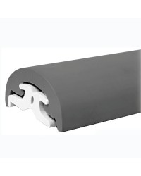 Profilé de liston PVC Radial largeur 30 mm - gris