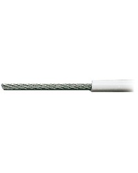 Câble inox 19 fils gainé PVC blanc ø4 x 8 mm