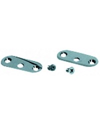 Kit 2 platines 13x33mm + 2 vis main-courante (41.907.12)