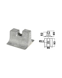 Anode pied Yamaha/Mariner 300/350CV alu OEM 6AW-45373-00