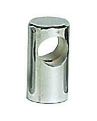 Embout de main-courante inox traversant ø40x80 pour tubes ø30mm - goujon M8