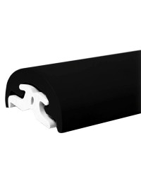 Profilé de liston PVC Radial largeur 65 mm - noir