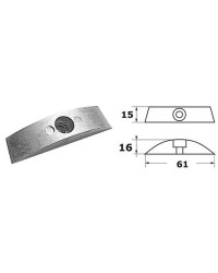 Paire d'ANODE en zinc pour hélice pliable alu OEM 852018-1