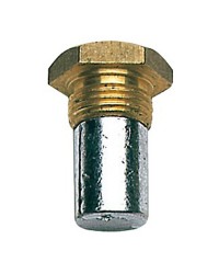 Bouchon en zinc réfrigérant, filetage 18x1,50, Ø15x35mm