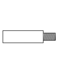 Anode fileté pour refroidissement Caterpillar zinc - 7/16 - 16x41+9mm