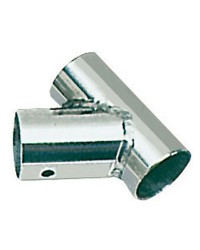 Té inox soudé inclinée 60° - ø22 mm