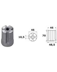 Anode IPS Volvo cylindre zinc OEM 3593881