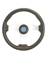 Volant TECHNIC alliage-polyurethane noir ø350 mm