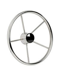 Barre à roue en inox poli miroir 5 branches ø420 mm