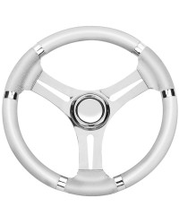 Volant B inox/blanc 350mm pour cône universel