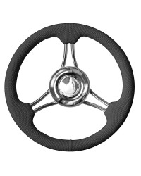 Volant à structure en inox poli miroir noir 350mm pour cône universel