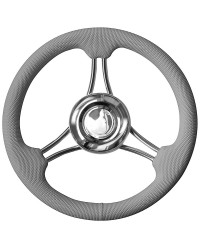 Volant à structure en inox poli miroir gris 350mm pour cône universel