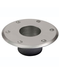 Base de rechange alu anodisé poli 160 mm pour pied de table 48.418.21 60 mm