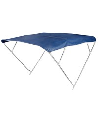 Bimini 4 arceaux alu - bleu, profondeur cm 250x200/210