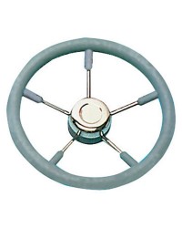 Volant polyuréthane-inox ø350 mm gris pour cône universel