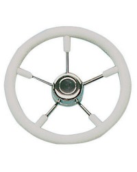 Volant polyuréthane-inox ø350 mm blanc pour cône universel