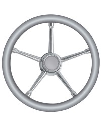 Volant 5 branches inox/gris 350mm pour cône universel