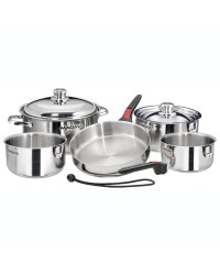 Casseroles empilables popote Magma en inox induction
