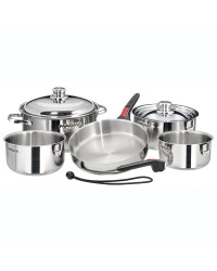 Casseroles empilables popote Magma en inox induction