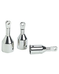 Capuchon avec œil réglable inox pour tube 30mm
