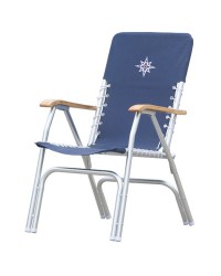 Chaise pliante de cockpit bleue Deck
