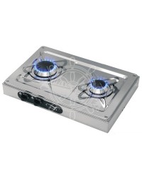 Plaques de cuisson externes en inox 2 feux