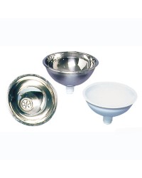 Vasque salle bain inox poli miroir 260x125mm (bonde 50.186.98)