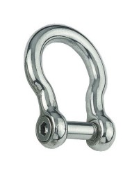 Manille lyre inox 6 pans - 6 mm