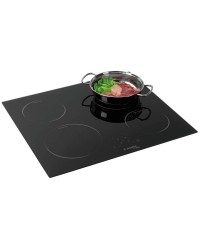 Plan de cuisson vitrocéramique 4 feux 58x51cm 220V