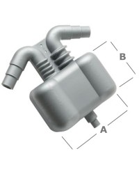 Séparateur eau/gaz 4,5L raccord ø40/45/50mm - eau 15/38mm
