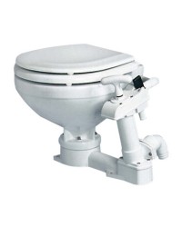 WC manuel - lunette large bois