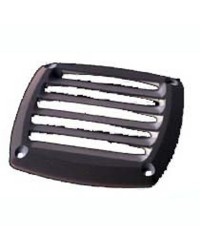 Grille d'aération pour prise d'air en ABS noire 85x85 mm