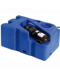 Réservoir d'eaux usées avec broyeur horizontal 50L - 12V